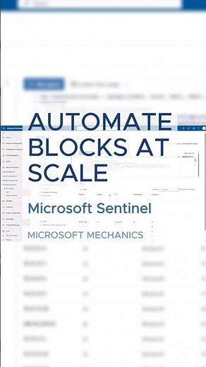 Detect threats and trigger blocks. #MicrosoftSentinel #datalake #microsoftsecurity #threatdetection