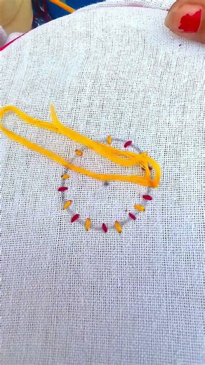 Easy and beautiful needle work for beginners /hand embroidery all over designs #shorts​ #embroidery​