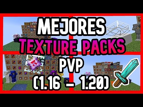 Los MEJORES TEXTURE PACKS para MINECRAFT PVP 1.20 - TOP 5 | Diander☕