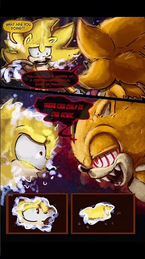 Fleetway Sonic defeats Super Sonic?!