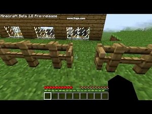 30 Second Minecraft 1.8 Beta: Crafting Fence Gate
