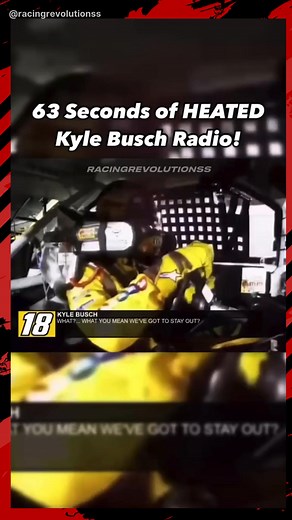 63 seconds of pure Kyle Busch 🔥 #nascar #nascarracing #motorsport #kylebusch #rowdynation #racing #nascarthrowback | Rowdy Nation