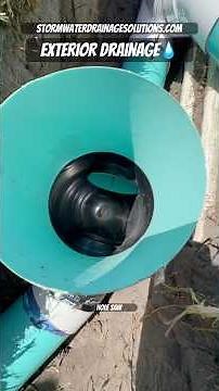 Installing PVC Pipe For Downspout Drainage In Tampa - Storm Water Drainage Solutions