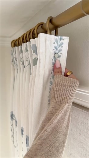 Brittany | Home Decor + Interior Design on Instagram: "These curtains completely changed this room ✨ Comment CURTAIN and I’ll send you all the details I ordered custom curtains from @threegirlscurtains, and the difference they made in this space is immediate. The light filtering fabric, pinch pleat style, and floral block print add so much softness and character, and my daughter loves them. One thing I really appreciate is that they arrive professionally pre-washed, which means they’re clean, sa