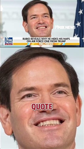 WATCH: Rubio reveals why he hides naps from Trump #foxnews #news #politics
