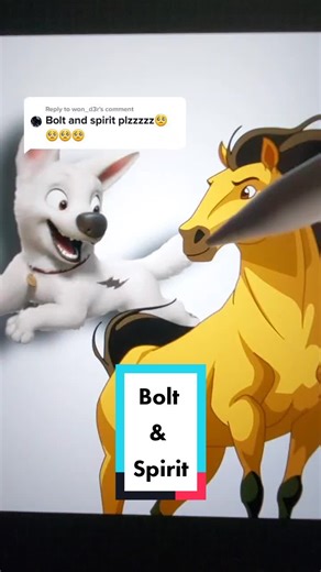 Bolt & Spirit Mashup Sketch by Pixar and Disney
