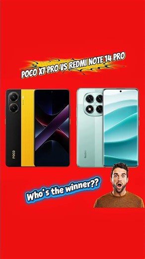 Poco X7 Pro vs Redmi Note 14 Pro ⚡ Who's the winner?? #shorts #phones #tech