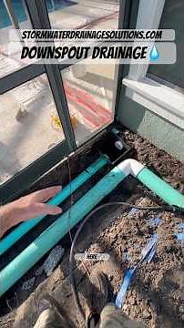 Downspout Drainage With PVC SDR35 - Yard Drainage Tampa Florida - Storm Water Drainage Solutions