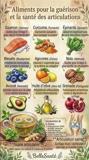9 Aliments pour Guérir vos Articulations et Stopper la Douleur.