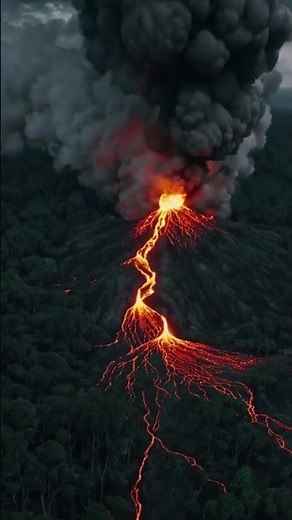 This Volcano Eruption Looks Unreal