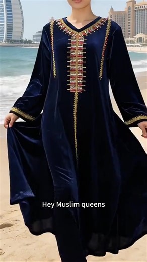 Navy Beaded Embroidery Abaya! ✨ Elegant, Modest & Sparkly—Your New Statement Piece! Tap to get yours!#MuslimFashion #NavyAbayaElegance #BeadedEmbroideryAbaya #ModestGlamWear #AbayaEssentialsLuxury