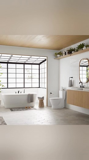 Deep soaking luxury meets contemporary style - the Aspirations Collection transforms bathrooms into personal retreats | Ferguson Home