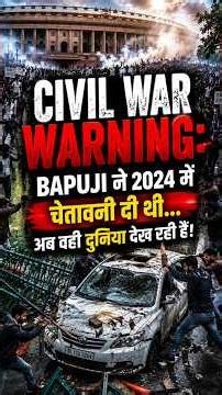 Bapuji's 2024 Civil War Warning | Is the World Seeing the Signs Now?
