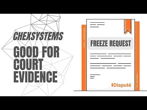 How to Protect My ChexSystems Report with a Security Freeze Letter - I Dispute