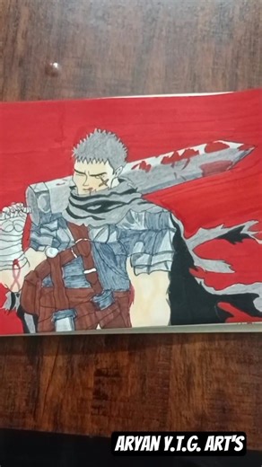 draw a guts from beserk #animeeart #art #animedrawing #artworkshowcase #beserk