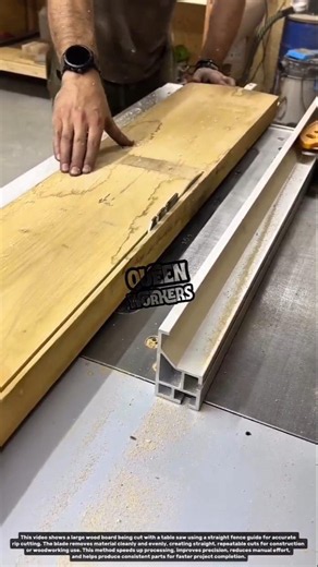 Precision Wood Rip Cutting on Table Saw | Fast Timber Processing