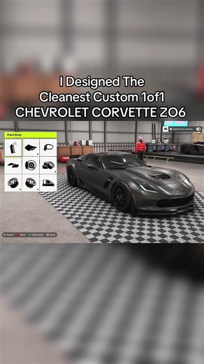 The Cleanest Custom 1/1 CHEVROLET CORVETTE ZO6 💪🏼🔥😤💯🔵⚫️🔵⚫️ #corvette #custom #1of1 #forzahorizon6 #fyp