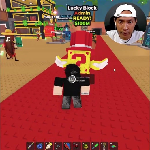 ADMIN GIVE ME ON SCREET BRAINROT 💀😎 #roblox #stealabrainrot #brainrot