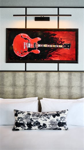 VAI Resort on Instagram: "Your show starts before the spotlight hits the stage 🎸✨ Step inside the Amphitheater Tower model room — a space pulsing with energy, edge, and attitude. Designed for those who live loud, it’s the ultimate front-row experience in every sense. 💥 Only at VAI Resort. #VAIResort #Glendale #ComingSoon"