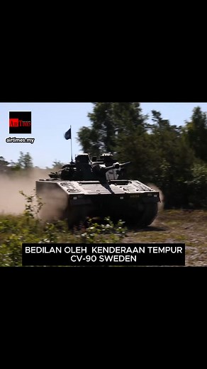 Combat Vehicle-90 (CV-90) atau Stridsfordon 90 merupakan kenderaan tempur berperisai yang digunakan oleh Tentera Sweden. Varian infantry fighting vehicle (IFV) dilengkapi dengan meriam automatik Bofors 40mm. #AirTimes #CV90 #Sweden `` | Air Times News Network