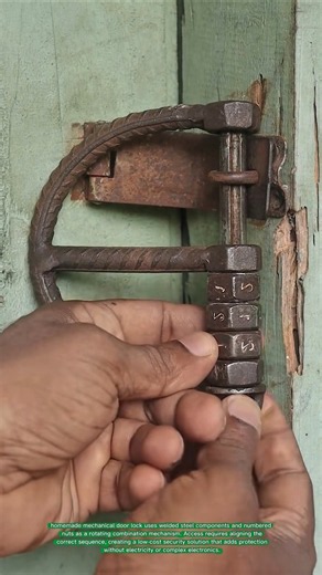 Genius DIY Door Lock Made from Scrap Steel! Simple but Surprisingly Secure