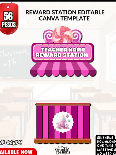 Editable Reward Station Template for Teaching Demos