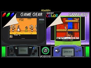 Aladdin (Game Gear vs Game Boy Color) Real Hardware Comparison