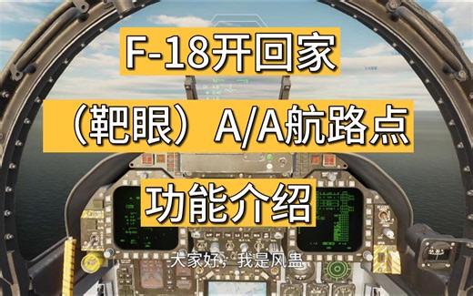 F18教程-空对空航路点-全网最详细-视频飞行手册