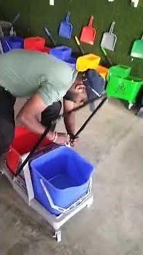 Double Bucket Wringer Trolley | Available on IndiaMART