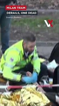 Scenes Of Chaos In Central Milan After Tram Derails Leaving At Least One Dead | VERTEX