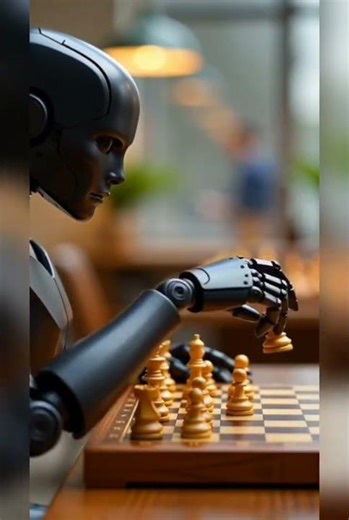 Humanoid robot learns to play chess #shorts