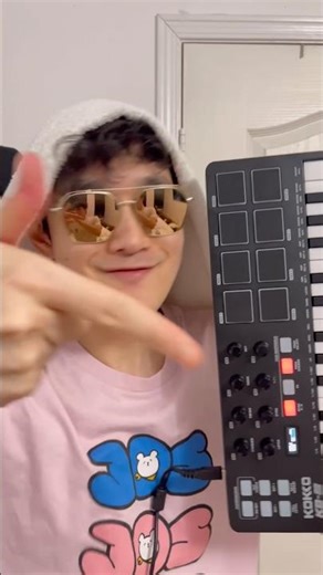 Baby masters the sound board