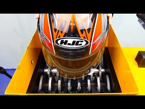 HJC Motorcycle vs Shredder | crushing metal | Satisfying ASMR video!