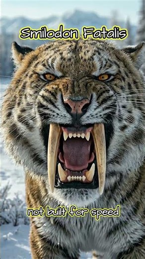 The Ice Age's Most Ruthless Predator #smilodon #prehistoric #apex