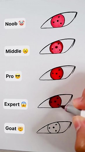 How to Easily Draw Kakashi's Mangekyou Sharingan