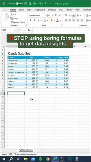How to use python function in excel | data entry in ms excel |python formula