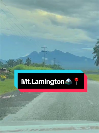 A perfect view of Mt.Lamington the mountain that have been erupted some decades ago‼️📍🏔#viralvideo🇵🇬🇦🇺🇫🇯🇻🇺🇸🇧🇳🇿🇼🇸🇹🇴 #pngtiktok🇵🇬🇵🇬💯fyp2025 # #touristattraction