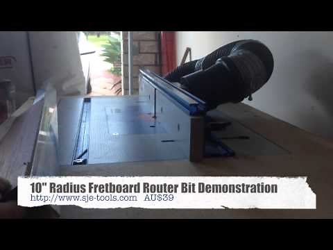 SJE-Tools Fretboard Radiusing Router Bit Demonstration