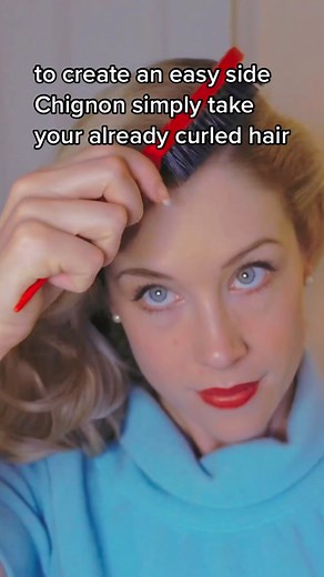 Vintage Updo Tutorial: Side Chignon for Beret Style Hats