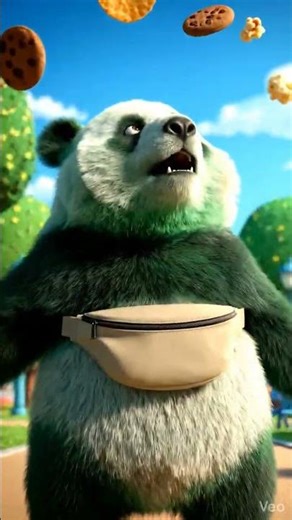Green Panda Freezes Mid-Run 😳🐼🍿 | Slow-Motion Comedy