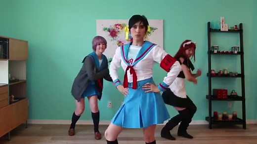 The Melancholy of Haruhi Suzumiya - Hare Hare Yukai Dance Tutorial