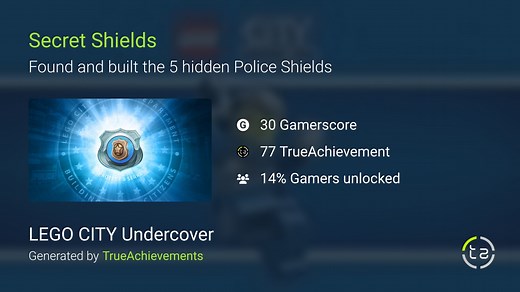 Secret Shields achievement in LEGO CITY Undercover