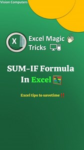 69K views · 5.8K reactions | Sum if formula in excel  to save your...