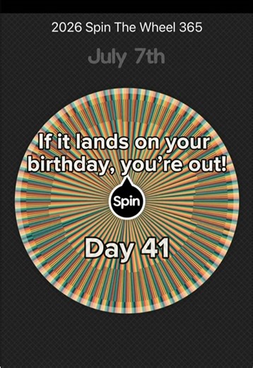 2026 Spin The Wheel 365 Day 41 #spinthewheel #birthday #game | Birthday Numerology