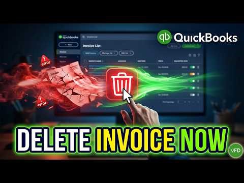 Delete QuickBooks Invoice Fast [Shortcut]