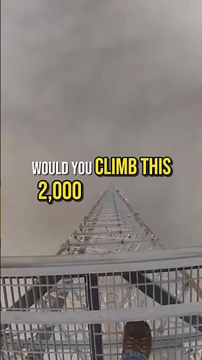 Would you climb a 2000ft tower for $20,000? #shorts #youtubeshorts #Viral #Danger #ExtremeJobs