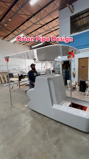 Designing our Orion hardtop pipe design today and laying things out with the company. She is going to look pretty sick. #centerconsolesonly #orion