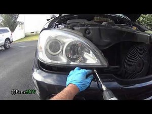 Mercedes W163 ML350 Headlight removal - DIY