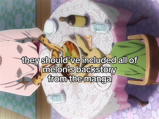 I see myself in melon, i love melon. i get why they might not wanted to show depicting that scene because of the backlash but melon's mom sucks. #beastars #melon #anime #gazelle #leopard