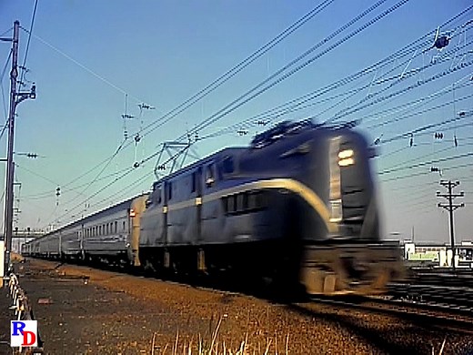 3.6K views · 247 reactions | GG1 locomotives and shiny silver trains under the wires at two locations. From the Railroad Video Productions show "Pennsylvania Power, Volume 8" https://rfd.video/PRRPower8 | Classic Streamliners | Facebook